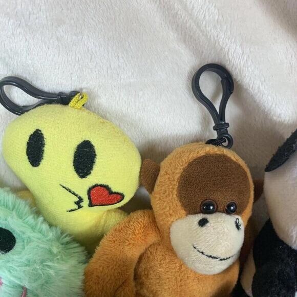 Lot of 6 Mini Plush Stuffed Animal Toys Toy Clips Change Purses​ - Picture 3 of 7